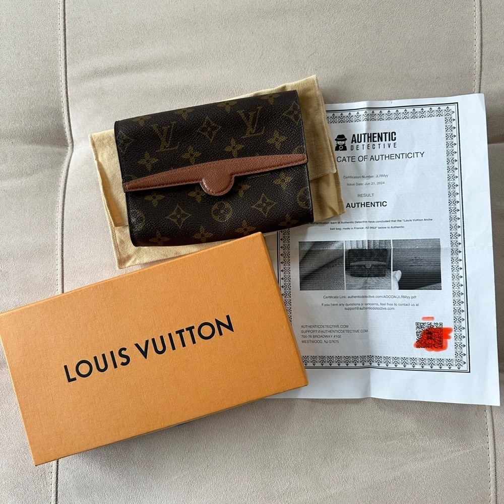 💙 Louis Vuitton Arche Monogram Belt Bag – Authentic – COA, BOX, DUST BAG – EUC